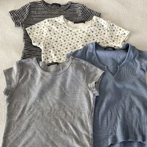 xsmall brandy melville cropped shirts